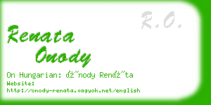 renata onody business card